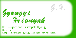 gyongyi hrivnyak business card